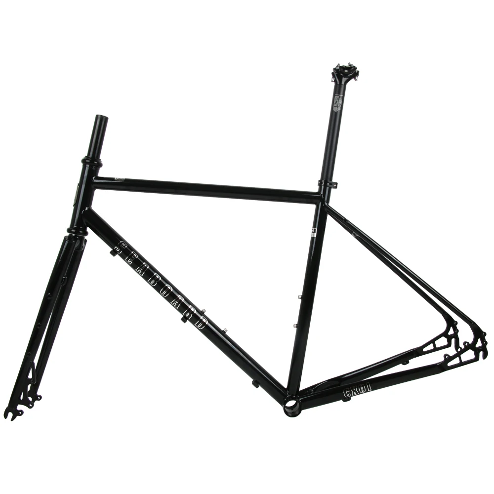 SEABOARD 2022 New CX01 Gravel Road Bike Frame Disc Brake Off-Road Bicycle Steel Frame With 4130 Chrome Molybdenum Steel Fork