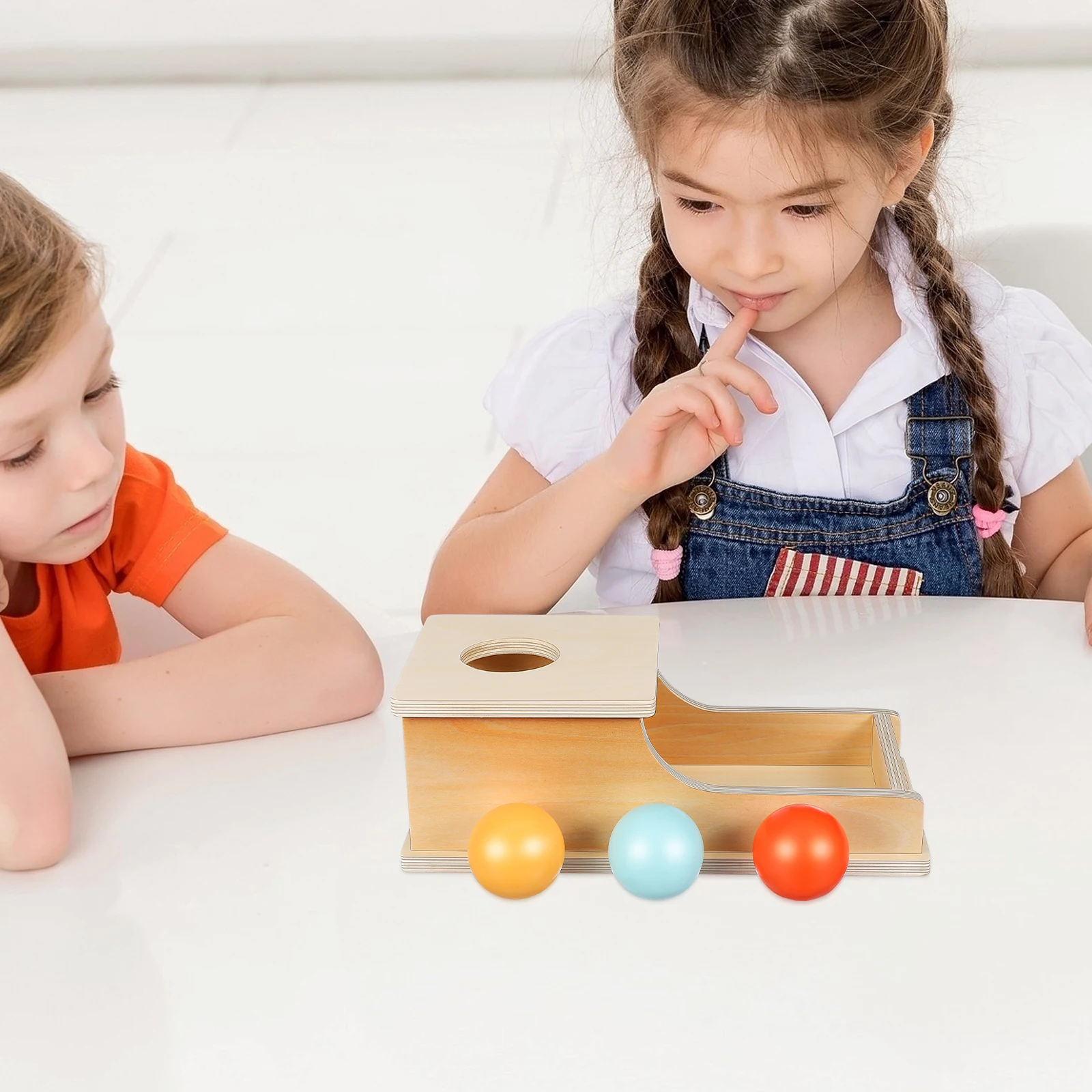 Scatola per monete in legno per bambini, 1 pezzo, apprendimento Montessori per il riconoscimento dei colori, allenamento delle capacità motorie fini, giocattolo educativo
