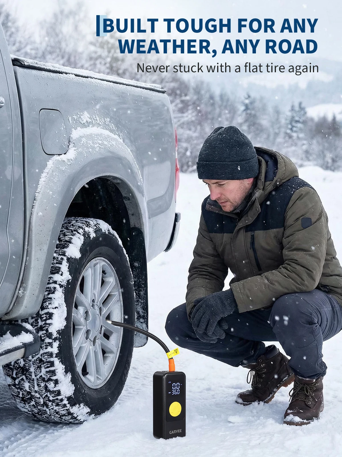 Gonfleur de pneus portable, co - Tire Inflator With Pressure Gauge Auto Stop avis et prix