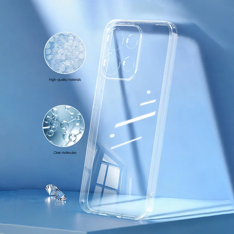 Crystal Clear Slim Phone Cases for OPPO Reno16 Reno 16 Pro 16c 16F F FS Completely Upgraded Non-Yellowing HD Transparent Cover
