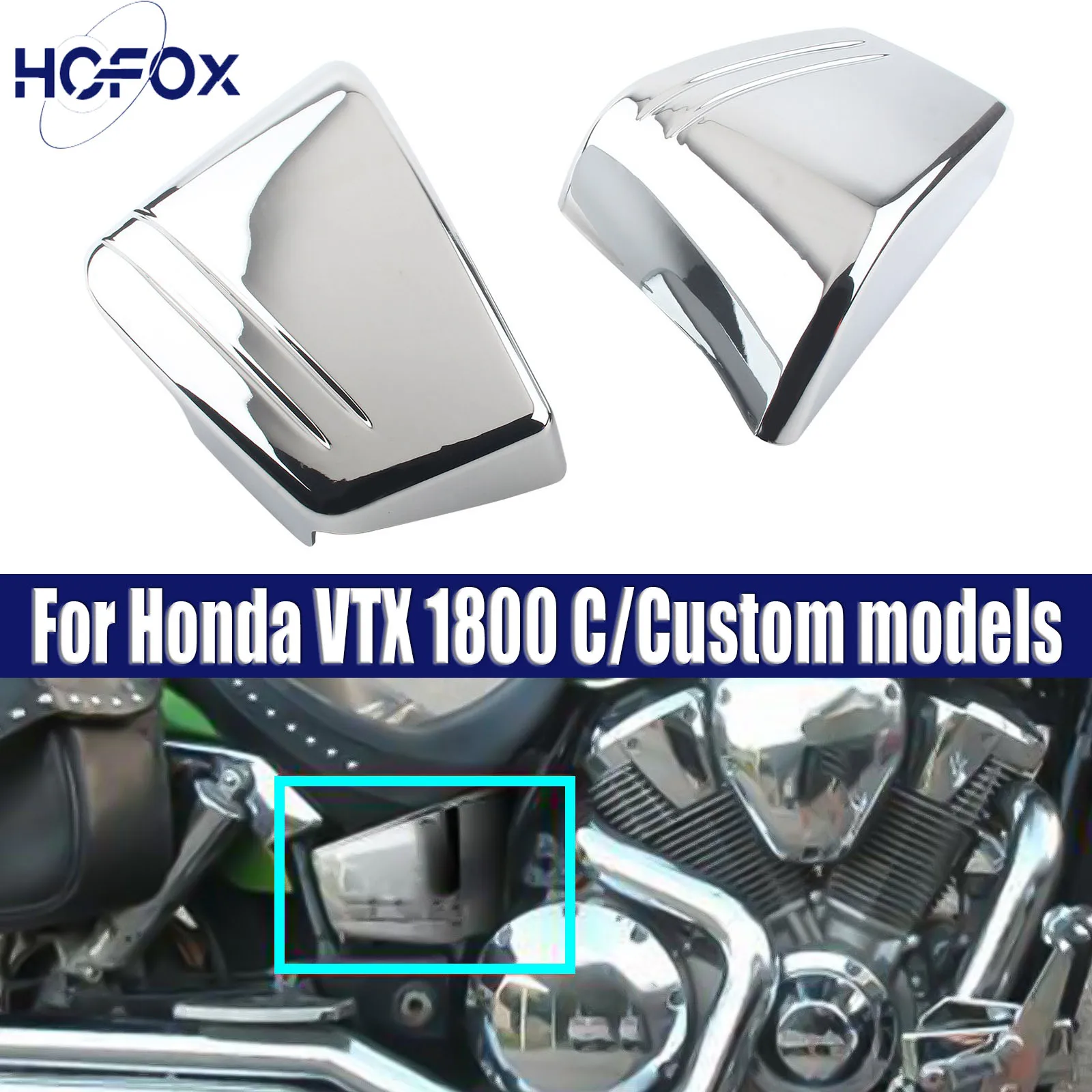 

For Honda VTX 1800 C/Custom models 2002 2003 2004 2006 2007 2008 Fairing Battery Side Cover