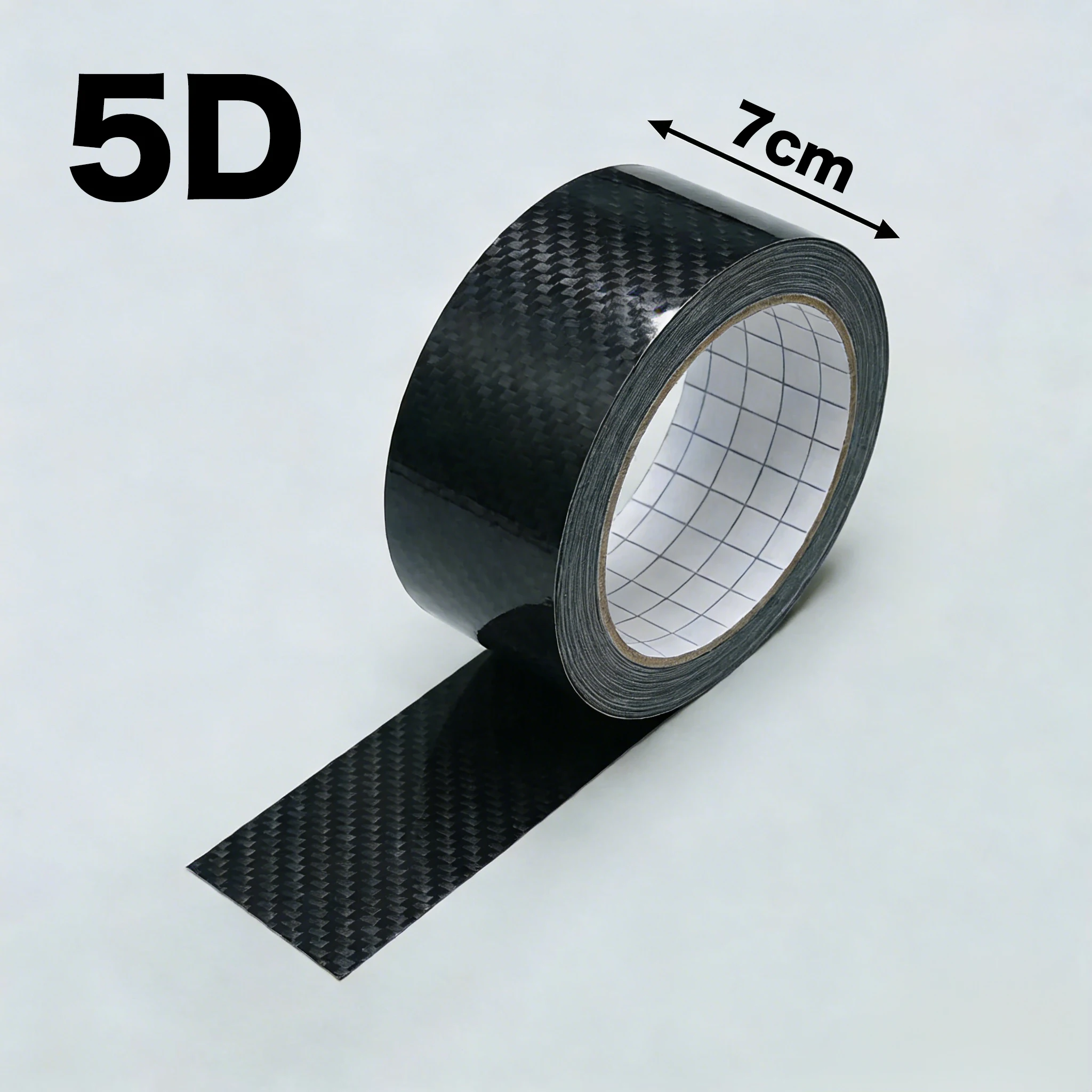 1-10m Nano Carbon Fiber Auto Deurbeschermings Tape Carrosserie Vinyl Wrap Zwarte Sticker 3D 5D Auto Folie Beschermfolie Wrapping