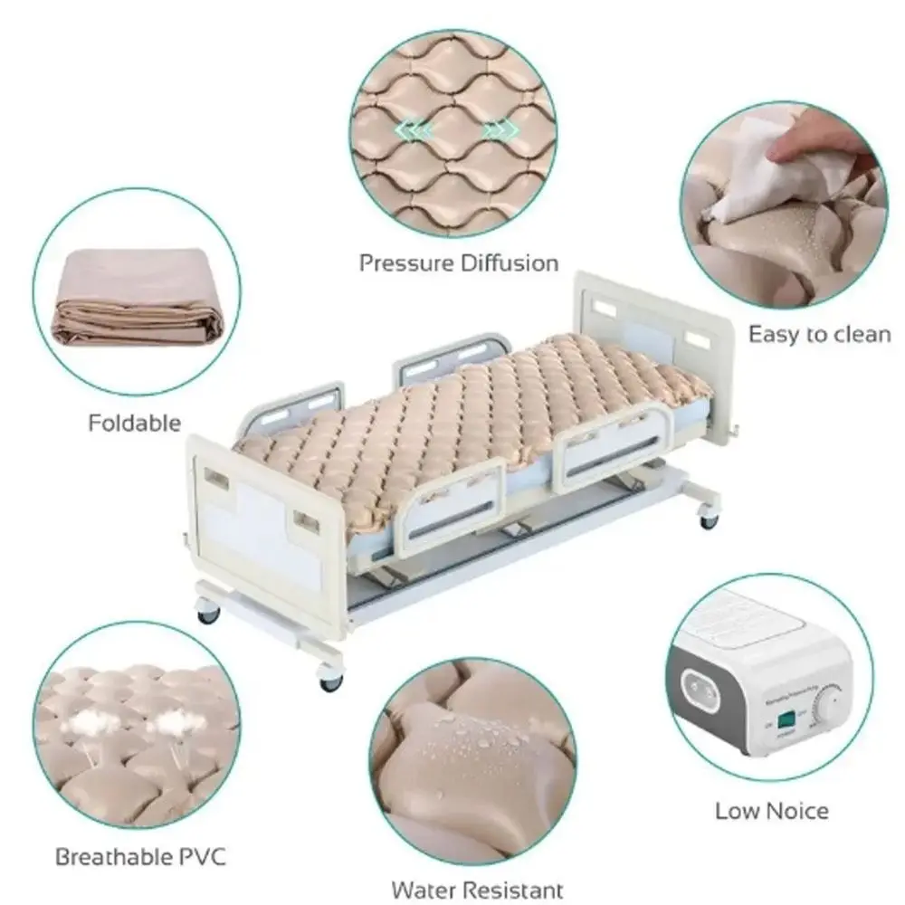 

Портативный матрас против пролежней, портативный прочный матрас с пузырьковой рябью, водонепроницаемый 130, индивидуальный нагрев, герметичный воздушный пузырь