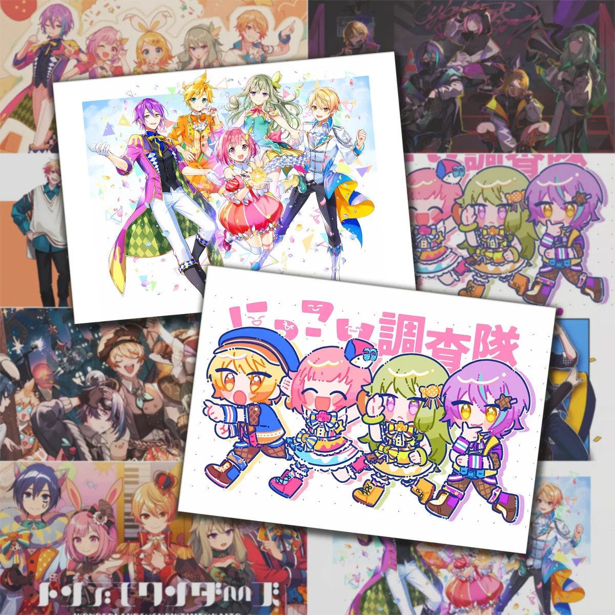 

Аниме проект Sekai Kamishiro Rui Otori Emu наклейки для ноутбука, гитары, милые мультяшные наклейки, украшение на стену «сделай сам», столешница