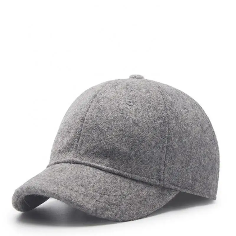 

Baseball Cap Women Men Wool Knitted Short Brim Hats Outdoor Thick Warm Casual Hat Female Male Solid Color New Fashion Gorro