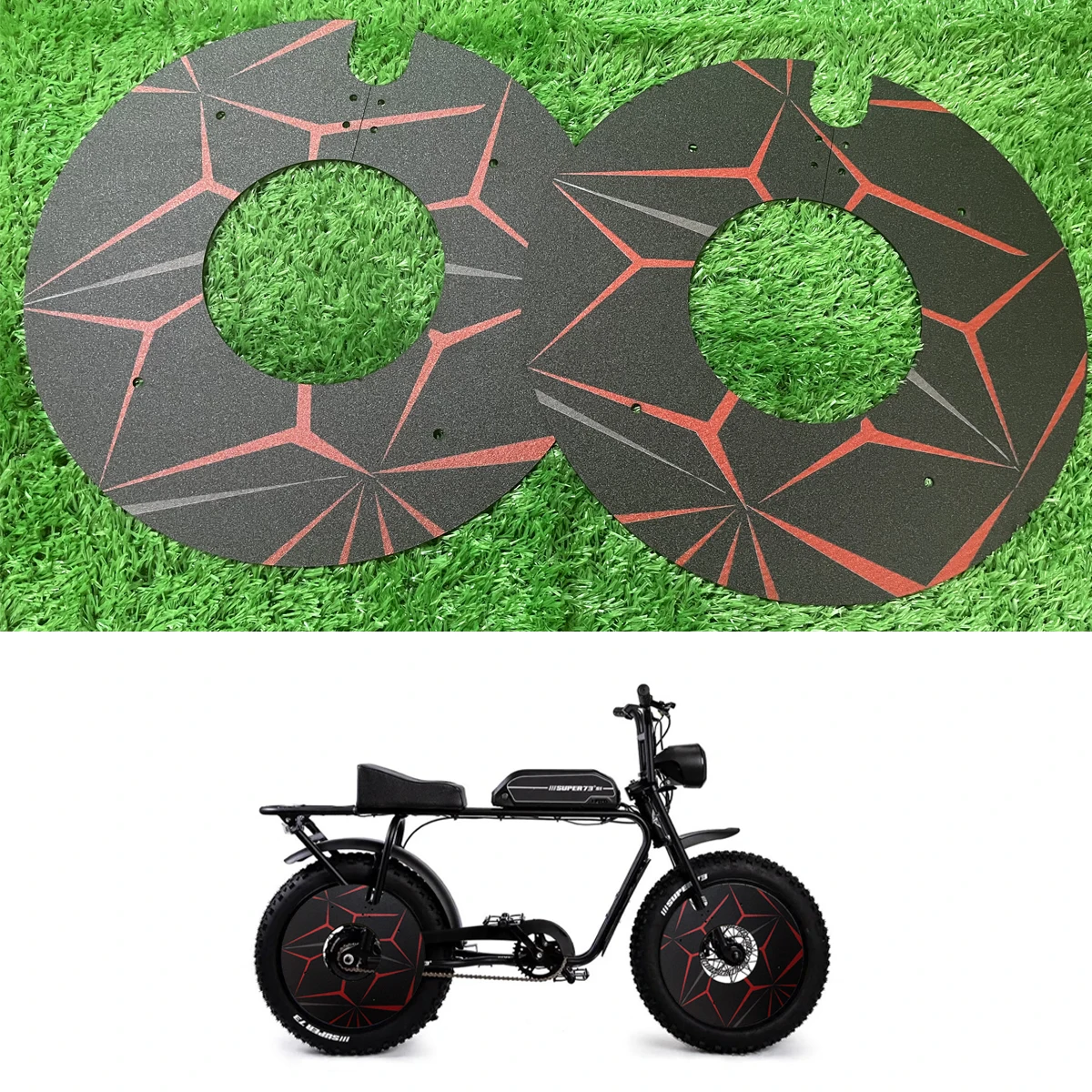 

Электрический снегоход, мотоцикл Super73, защита шин, декоративная крышка, крышка ступицы колеса, пластиковая пластина из АБС-пластика S1 S2 S3 RX RXS ZX