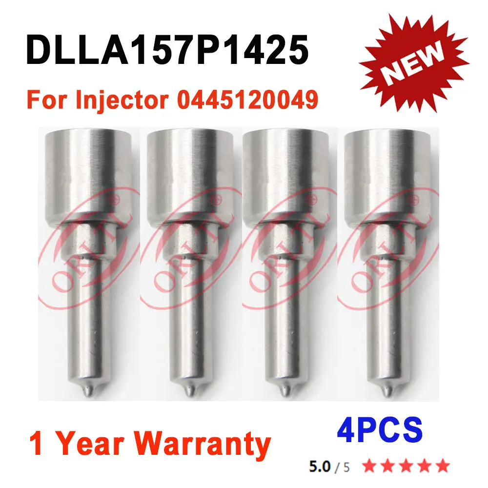 4 Pieces DLLA157P1425 Common Rail Fuel Nozzle 0433171887 Auto Repair Kits For MITSUBISHI ME223002 0445120049