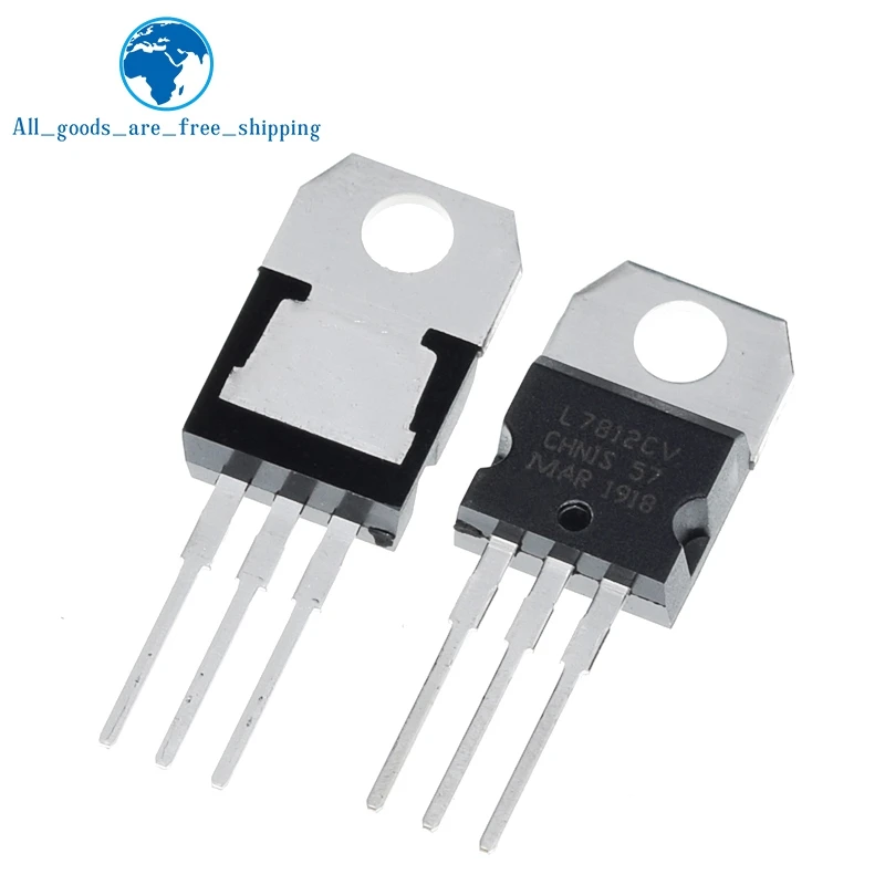 TZT 10pcs  L7812CV L7812 KA7812 MC7812 Voltage Regulator 12V 1.5A