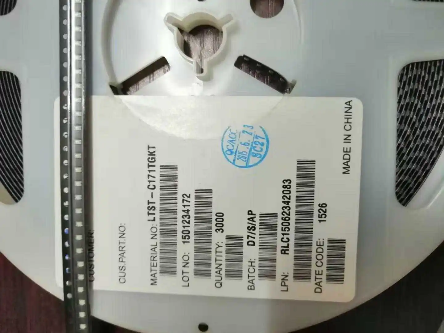 50 pezzi/LTST-C171TGKT Taiwan originale 0805 (2012) perline lampada LED super luminose verde smeraldo