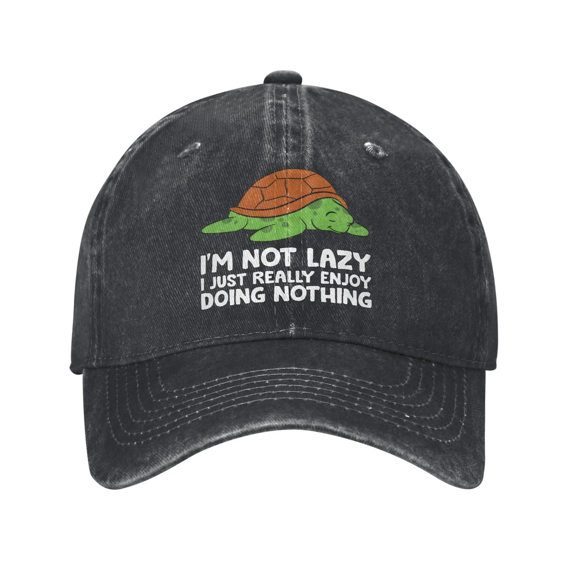 I'm Not Lazy I Just Really Enjoy Doing Nothing Trucker Hats Outfits For Men Women Baseball Cap  Retro Headwear Snapback Caps