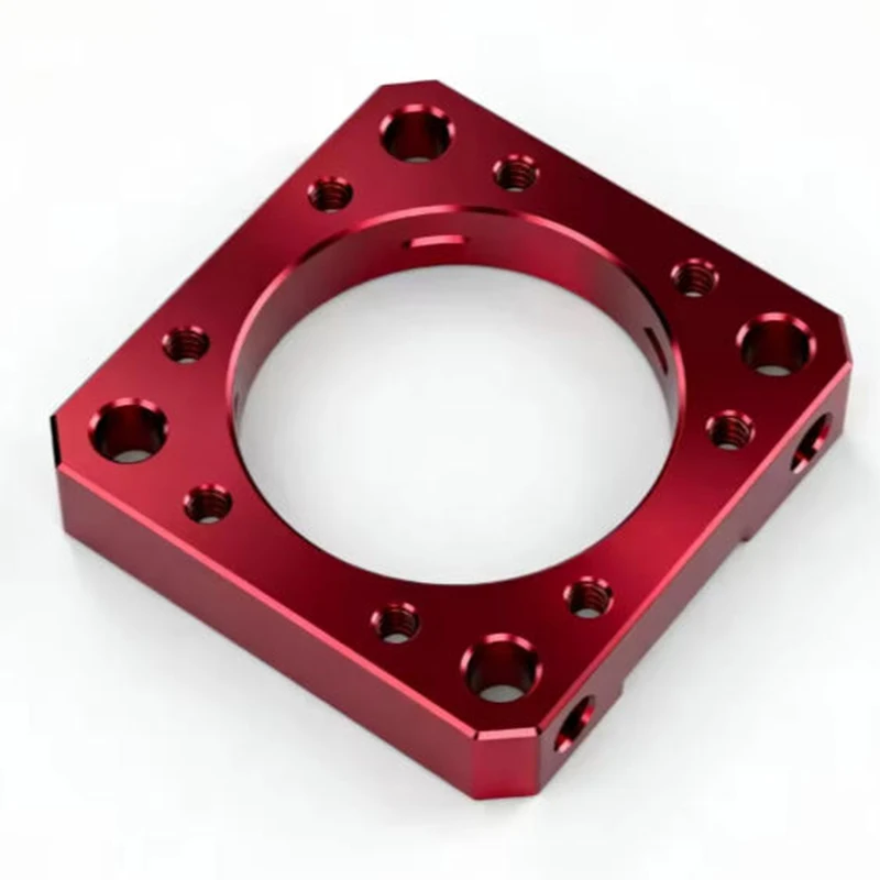 

Custom CNC Machined Shaft Support Black Anodized Aluminum Bracket Load-Bearing Positioning Parts
