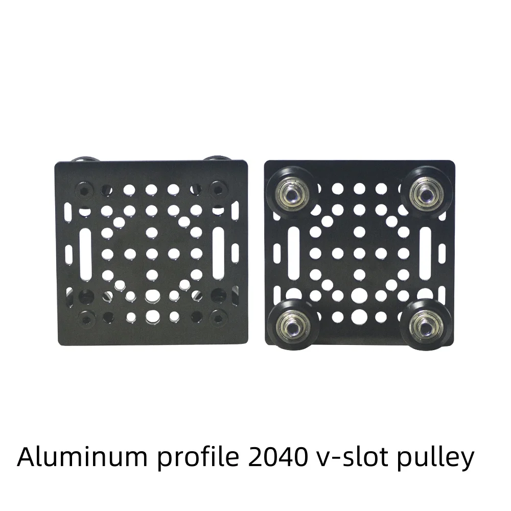 LINK CNC 3D Printer aluminum plate T3x88x87 special slide aluminium profile OB2040V-Slot Gantry Plate include pulley