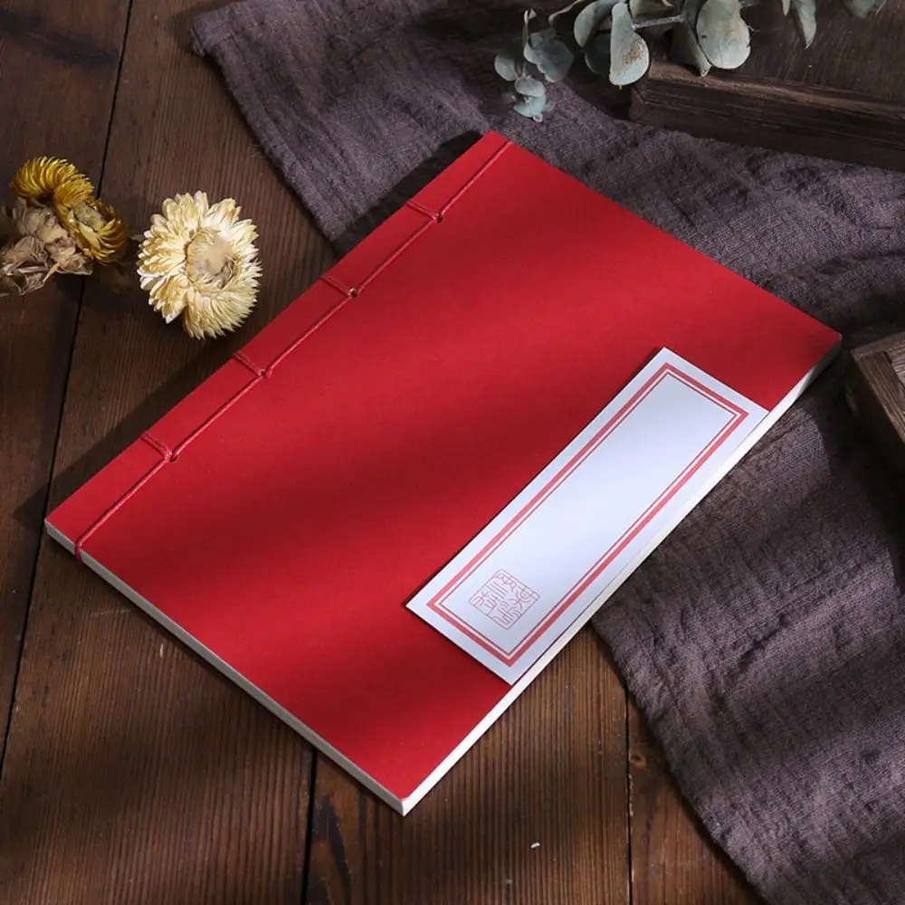 Xuan Paper Ancient Notebook Calligraphy Rice Paper Kraft Paper Antique Calligraphy Note Book Vertical Drawing Graffiti