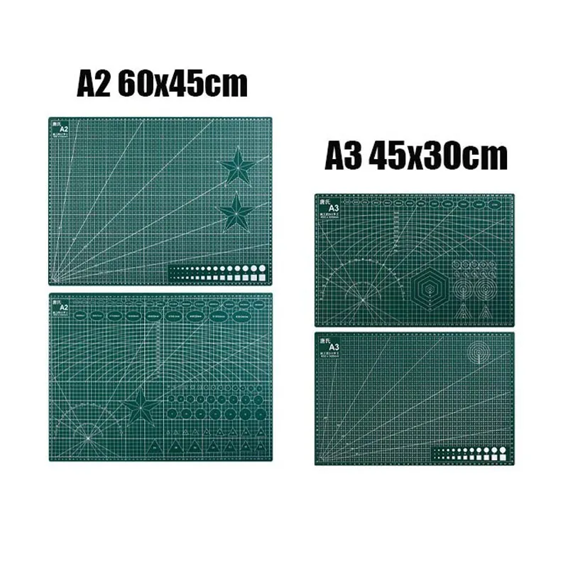 A2 A3 alas potong PVC tebal 3mm, papan potong dua sisi, peralatan Manual DIY bantalan potong perca