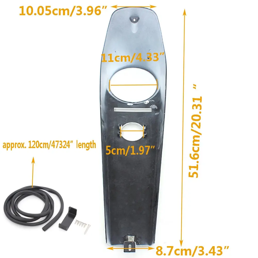 Motorcycle Fuel Gas Tank Instrument Panel ABS Plastic Console Trim Cover Dash Panel For Harley Touring Road King Special FLHR