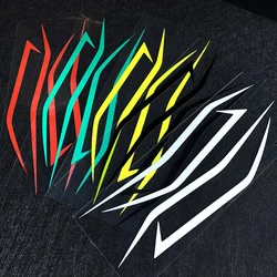 Curvy Motorcycle Stickers Motorbike Electrocar Front Cowl Headlight Racing Helmet Decoration Durable Weather-Resistant Decals