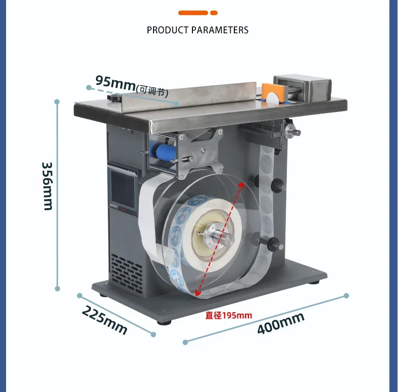 Automatic Sealing Labeler Transparent Round Right Angle Anti-counterfeit Box Sealing Corner Label Machine
