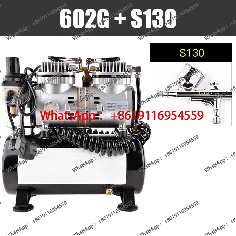 U601G/602G/603 Spray pump model spray painting and coloring tool, air pump spray pen gun set