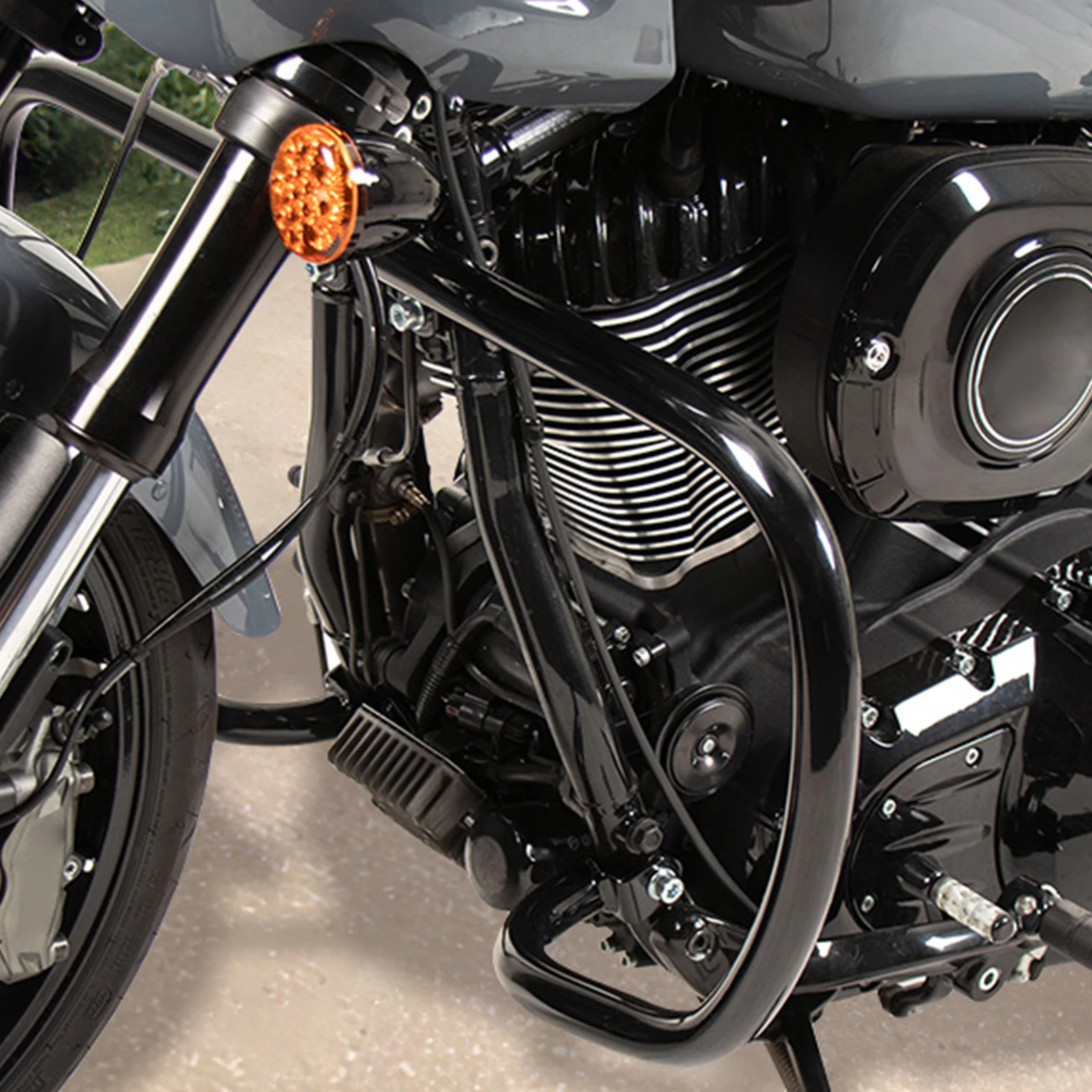 Passend für Indian Super Chief Dark Horse/Chief RT/Chief Limited Icon/Dark Horse/Bobber Motorradschutz Motorschutz Stoßstange