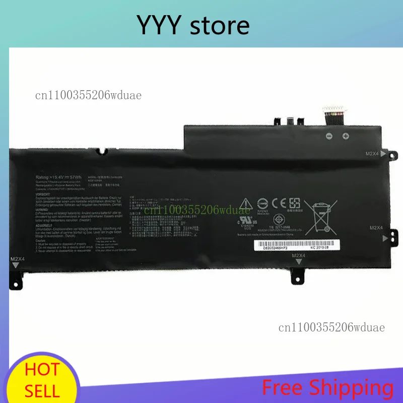 

Новый оригинальный аккумулятор для ноутбука C41N1809 15,4 В 57 Втч для Asus Zenbook UX562FD UX562FN Q536FD Q536F 0B200- 03070000 4ICP7/54/64 и т. д.