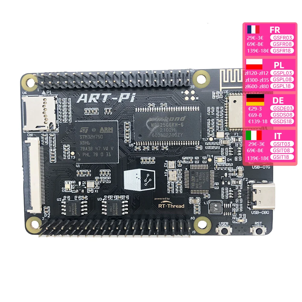 ART-Pi STM32H750XBH6 Development Board H750 STM32H750