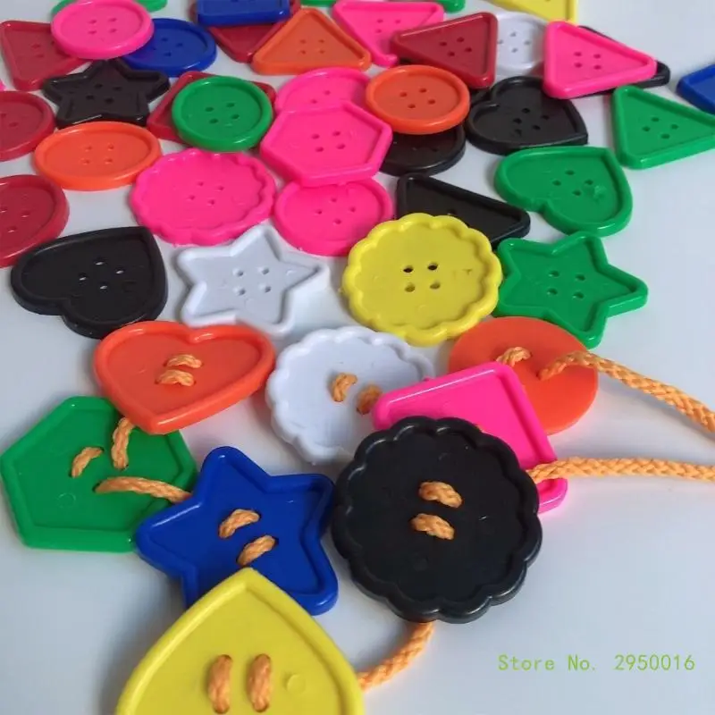 

Big Bright Button Colourful Button Craft Button Geometric Shape Button Large Button for Craft Project 50 Pcs/Set