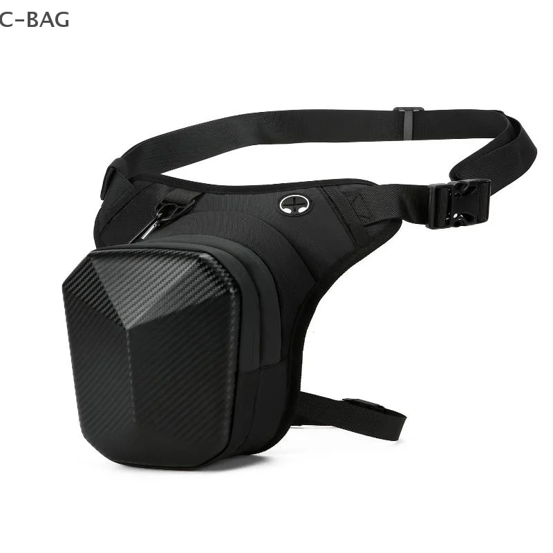 กระเป๋าคาดเอวแบบยูนิเซ็กซ์สำหรับการเดินป่าที่มีช่องใส่ของหลายช่อง ผลิตจาก PVC/โพลีเอสเตอร์ที่ทนทาน