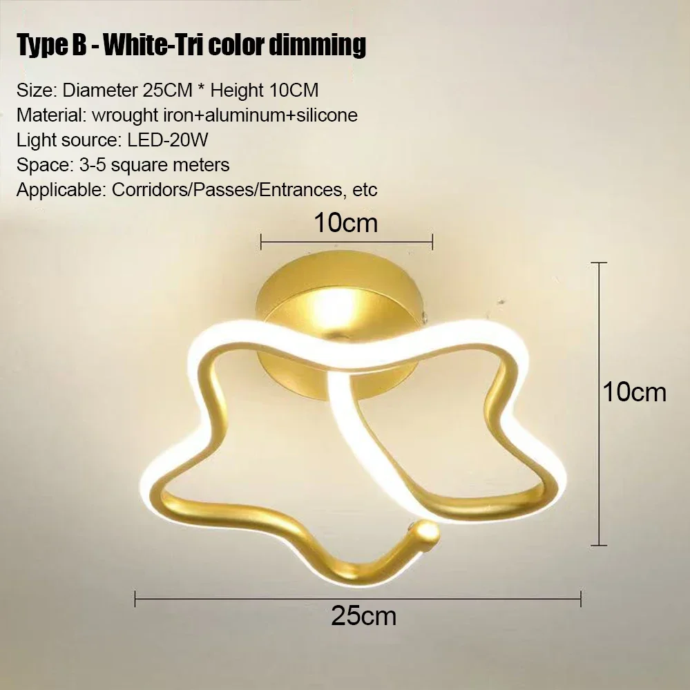 LED-strip gangpad plafondverlichting moderne minimalistische woonkamerlampen voor balkon entree trap woondecoratie meerdere vormen