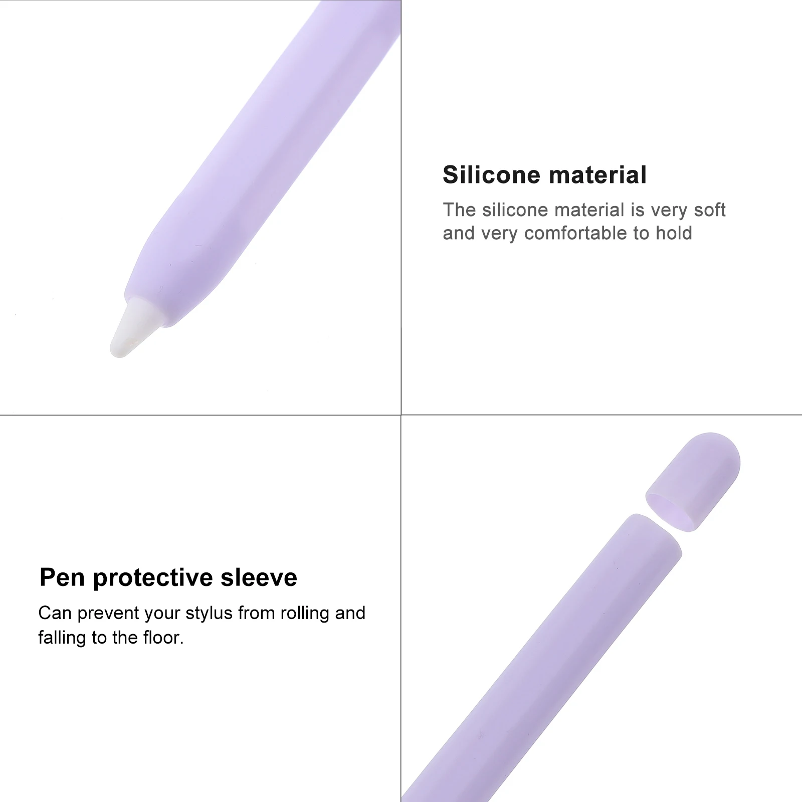 

Stylus Case Pen Cover Silicone Compatible Protective for Silica Gel Protector Pencil