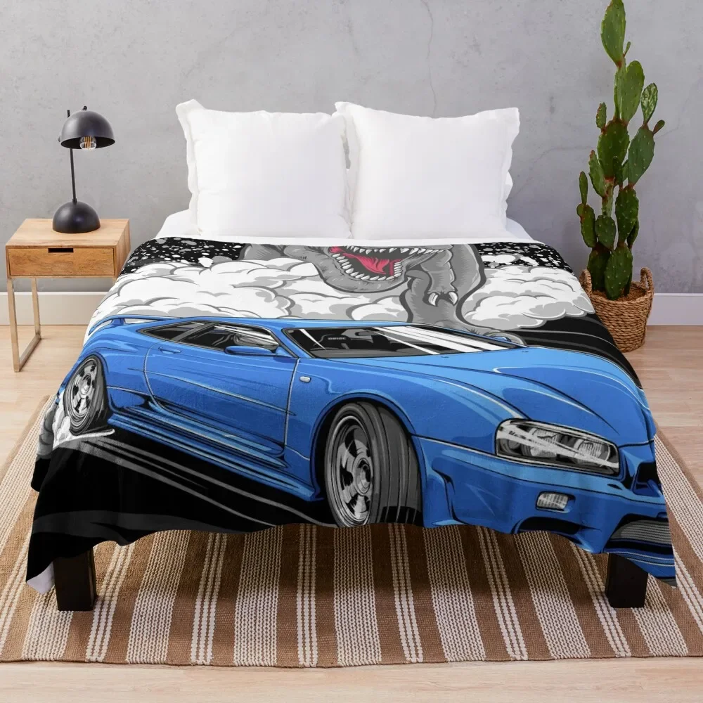 

Skyline R34 GTR Throw Blanket For Sofa Thin Polar Blankets