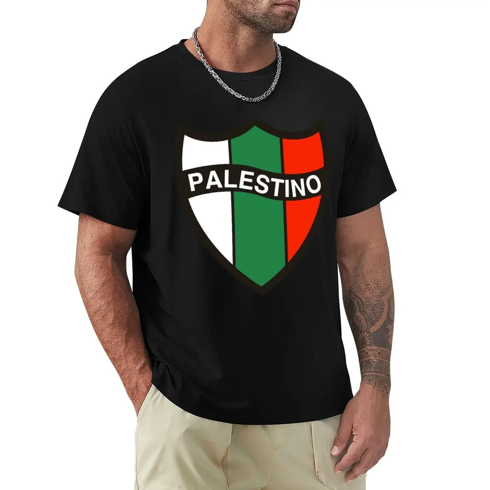 Club Deportivo Palestino Chile T-Shirt cute tops new edition cute clothes t shirt men Short Sleeve Round Collar oversized 2024