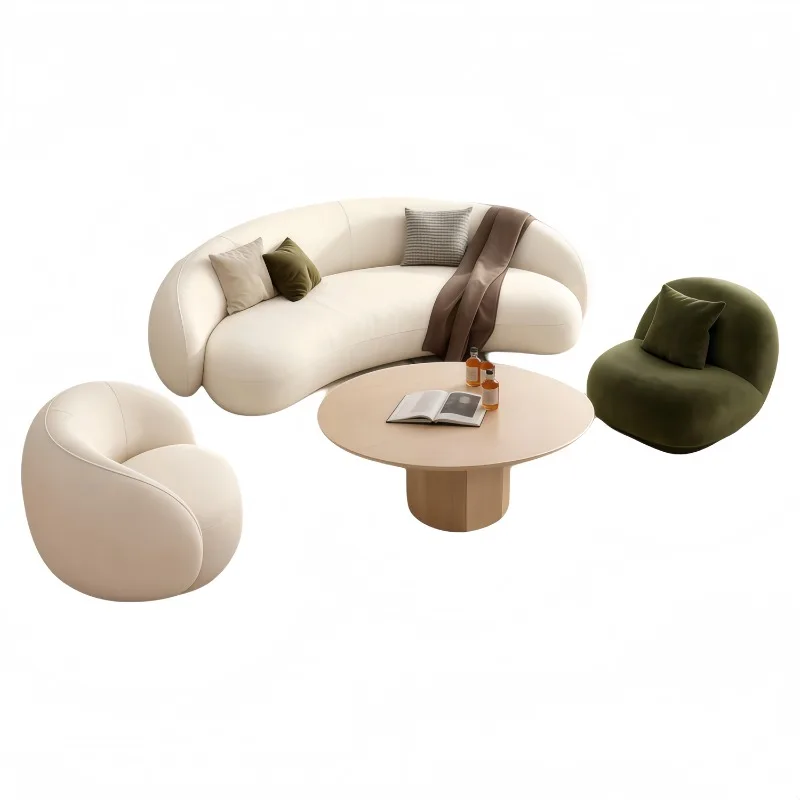 

Oversized Designer Living Room Sofas Minimalist Curved Modern Living Room Sofas Lounges 2 Seater Divano Soggiorno Home Furniture