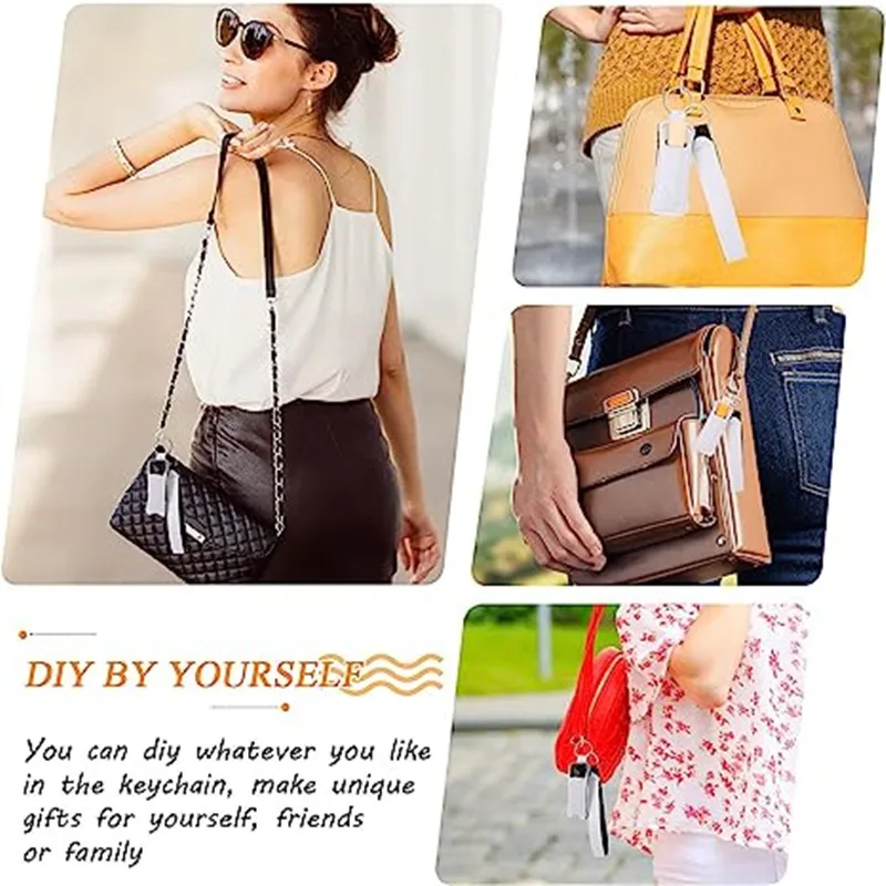 30pcs Sublimation Lipstick Holder Blanks Wristlet Keychains Lanyard Set Sublimation Lanyard Heat Transfer Wrist Key Chains