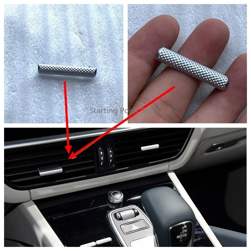 

Air outlet paddle bright strip electroplating plate suitable for 18-21 Cayenne air conditioning air outlet decorative strip