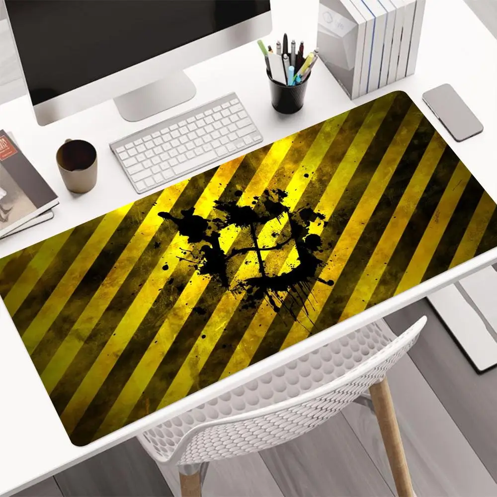 Black Yellow pattern Accessories Mouse Pad Mouse Pad Gaming Mousepad Speed Desk Mat Laptop Gaming Mats For Office Carpet Desk Ac