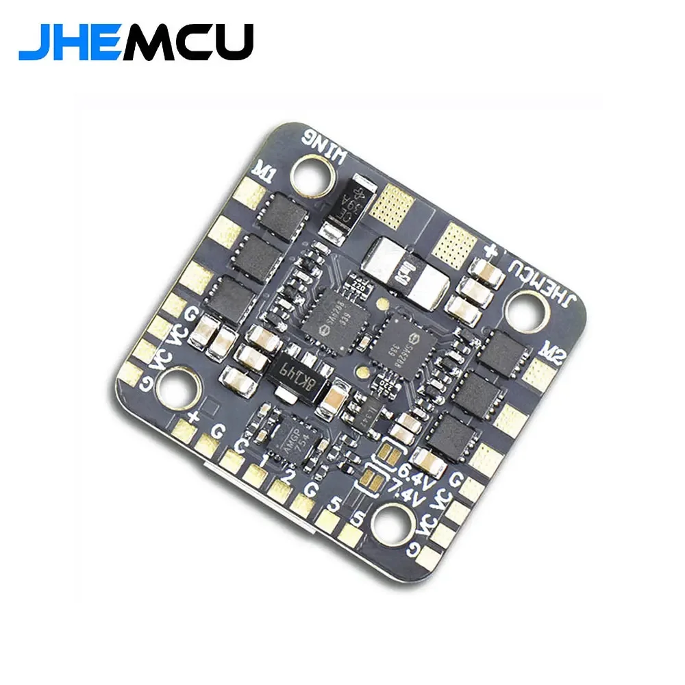 JHEMCU WING ESC-DUAL 40A BLHELI_S 2in1 40A ESC Built-in 5V BEC Current Meter 20X20mm 2-6S LiPo for RC Twin Engine Airplane