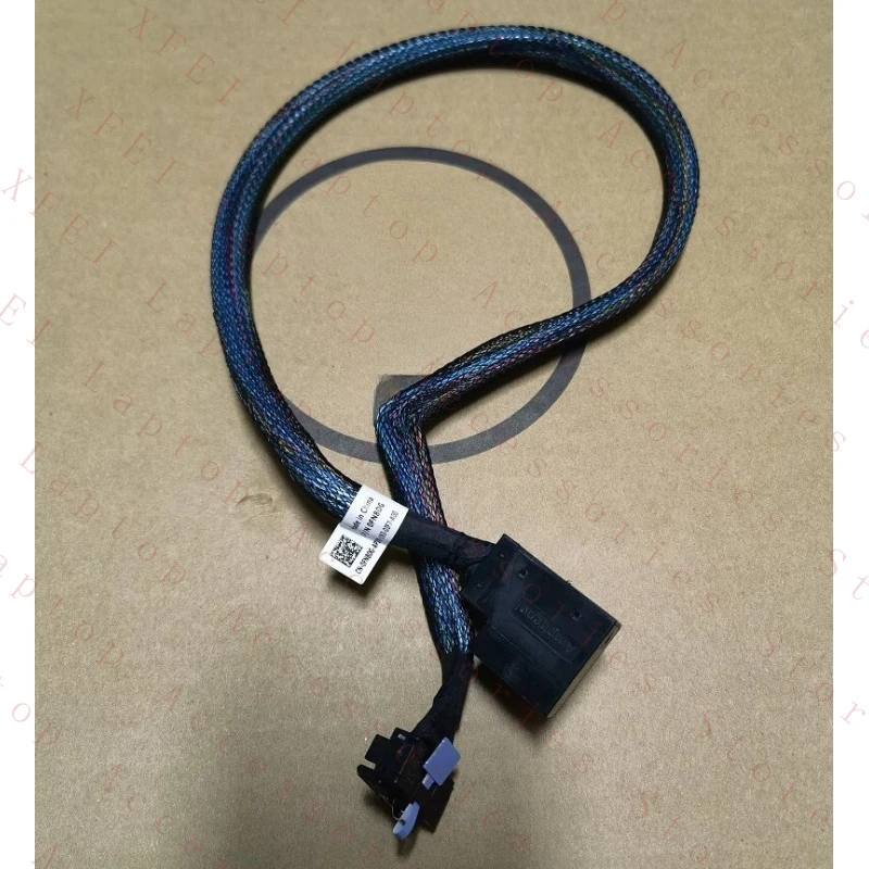 

D New For Dell PowerEdge R740XD PERC H750 H350 SAS Cable SFF-8654 to Dual SFF-8643