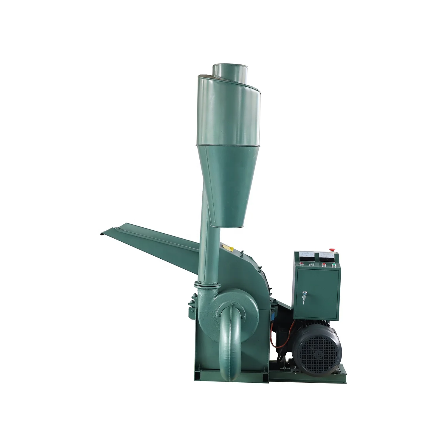11kw CF420 Electric Motor Maize Grinding Hammer Mill with Cyclone