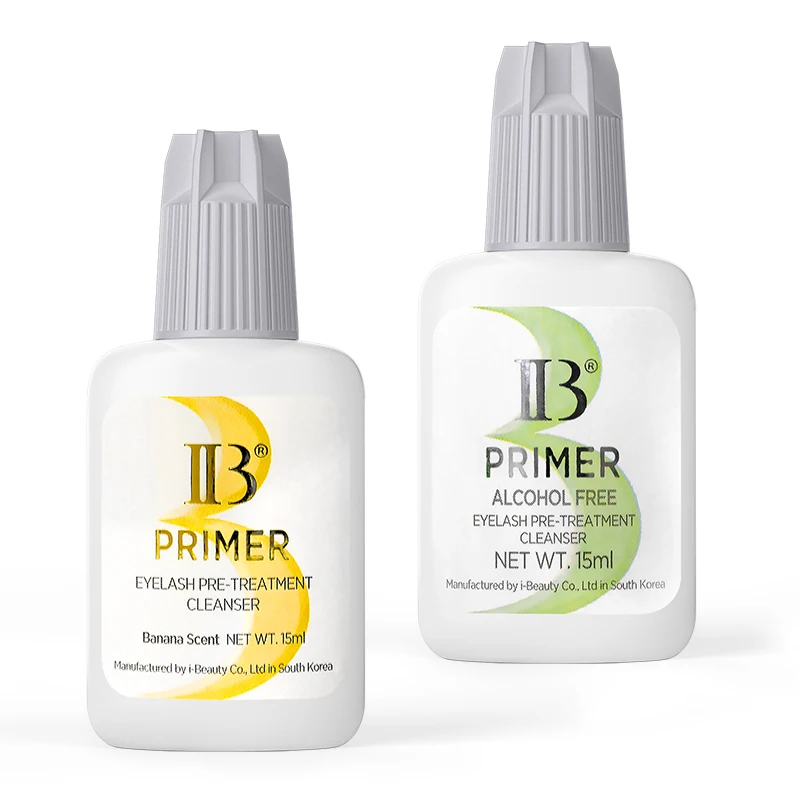 1 Bottle IB Banana Primer Fake Eyelash Extension Alcohol Free Booster Fast Dry Long Lasting Korea Beauty Shop Strong Adhesive