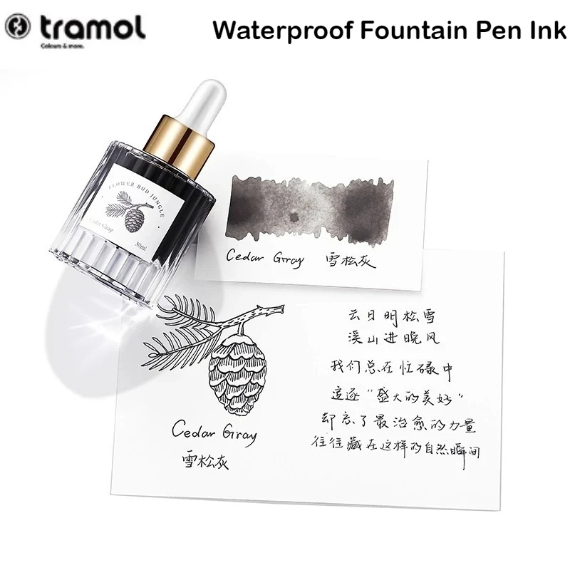 

Tramol 5 Colors 30ml Fountain Pen Ink Calligraphy Dip Pens Ink School Office Supplies For JINHAO Hongdian Majohn Stationery