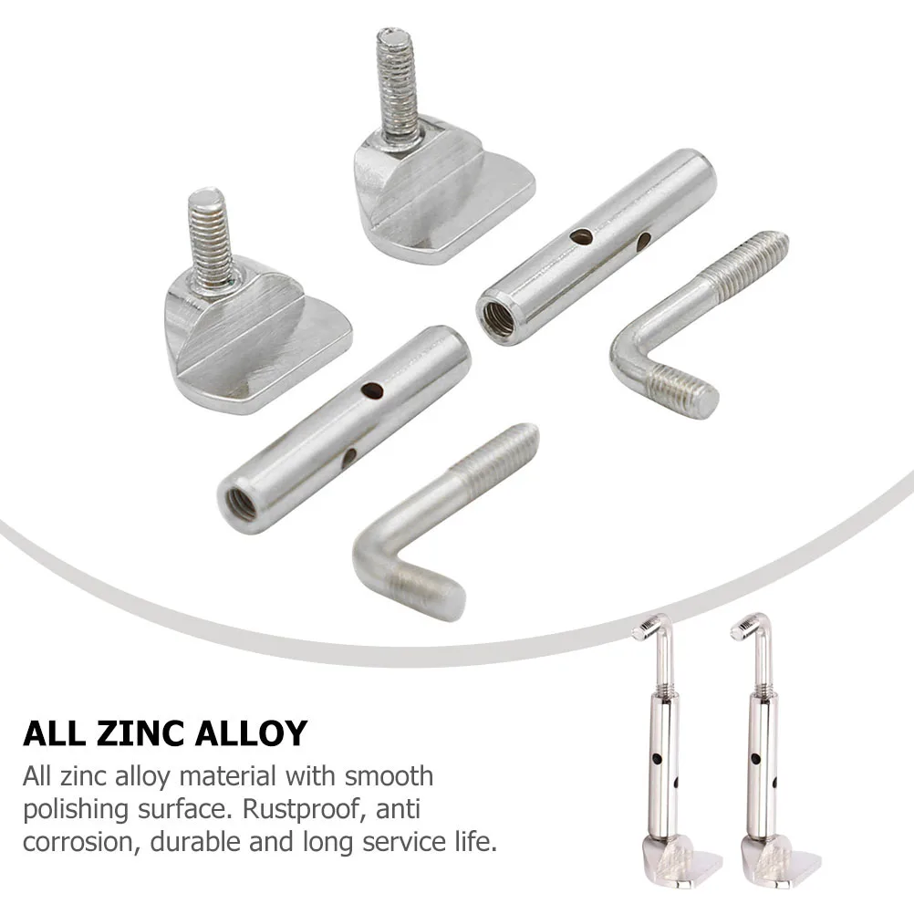 

2pcs Violin Chinrest Zinc Alloy Rustproof Durable Replacement Parts Smooth Surface Corrosion Resistant Screws For Violin