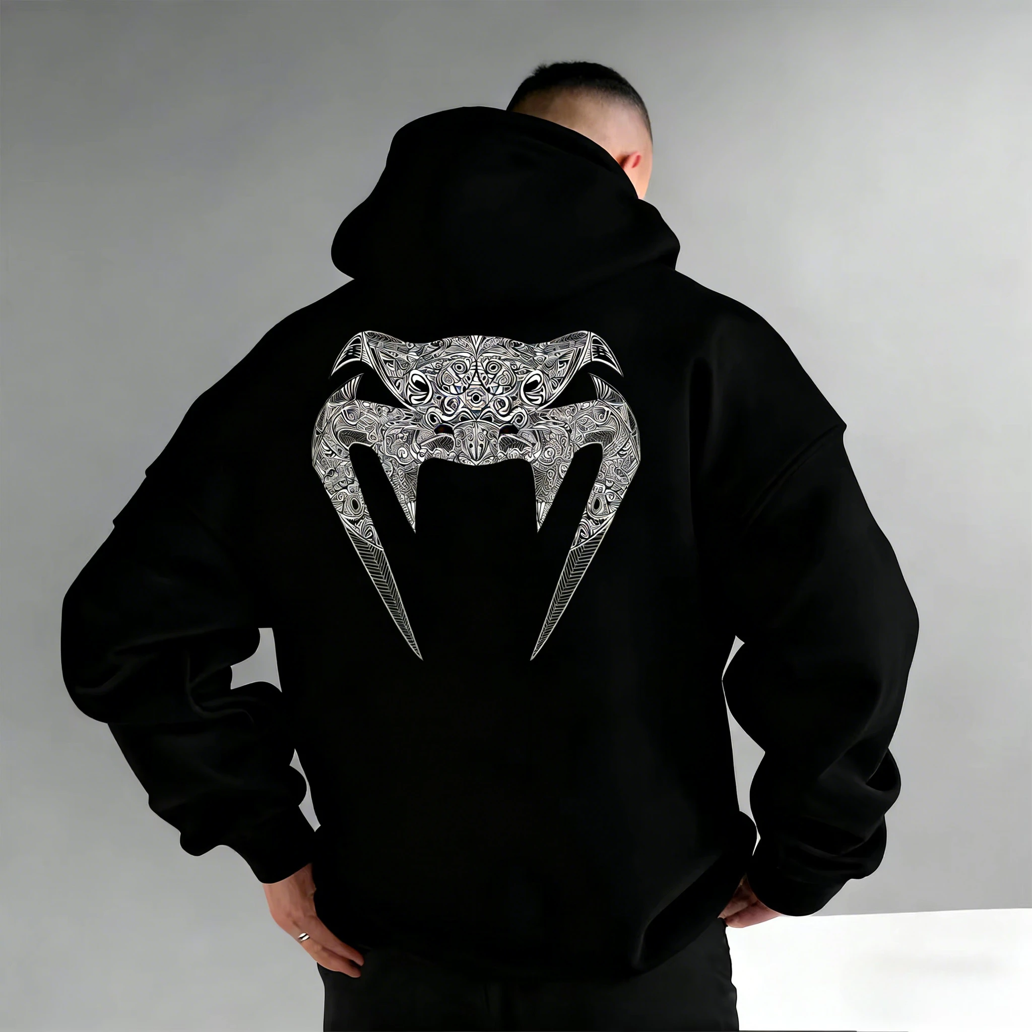 

Мужская толстовка для фитнеса и тренировок 2026 года, свободного кроя, удобная спортивная одежда для повседневного использования, бокса, единоборств, спортзала