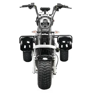 حار بيع مستودع الكبار ثلاث عجلات دراجة بطارية ليثيوم 60 فولت 20 أمبير 1500 واط 2000 واط دراجة ثلاثية العجلات 3 عجلة سكوتر كهربائي Citycoco أعلى 8 مبيعات 3 عجلات دراجة ثلاثية العجلات الكهربائية - رقم 7