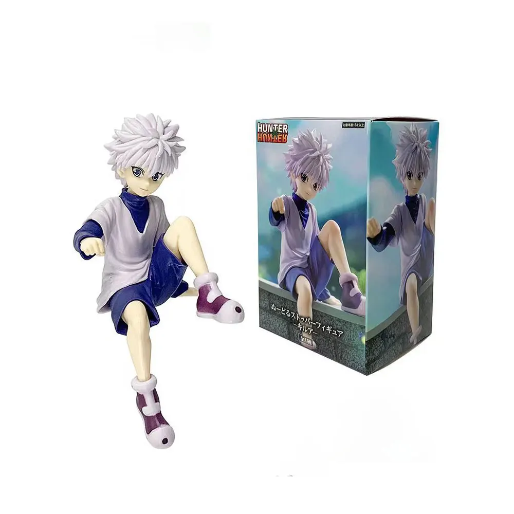 11.5CM Anime HUNTERxHUNTER Figure Sitting Position Pressing Instant Noodles Anime Model Toy Gift Doll Collection Decoration PVC