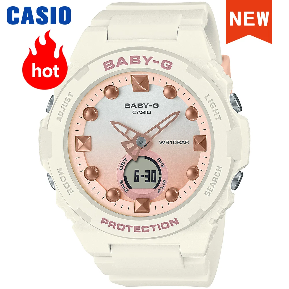 Casio-reloj baby-g para mujer, conjunto de relojes de marca de lujo para mujer, Relojes LED impermeables de 100m, reloj deportivo digital de cuarzo