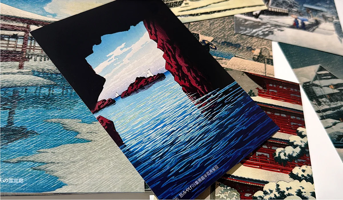 30Pcs Kawase Hasui Oil Painting Postcards Retro Art Greeting Cards Wish Message Card DIY Student Journal Scrapbook Decor Gift image 2
