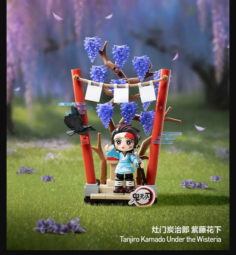 Original POPMART Demon Slayer Kimetsu no Yaiba Mugen Train Arc Bausteine Blindbox Anime Deko Figuren Sammelspielzeug – Detail 8