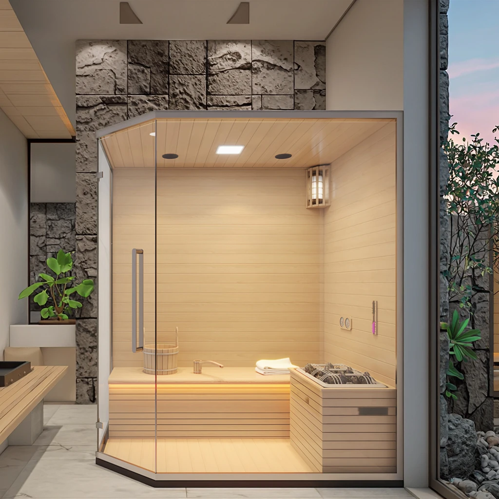 FL Sauna Portable Far Infrared Sauna Box For Small Apartment Household Body Detox Therapy Sauna Room