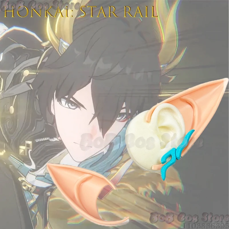 Honkai Star Rail Dan Heng Imbibitor Lunae Dragon Horns Headpiece Cosplay Wig Accessory Anime Game Wearable Prop Halloween Cos