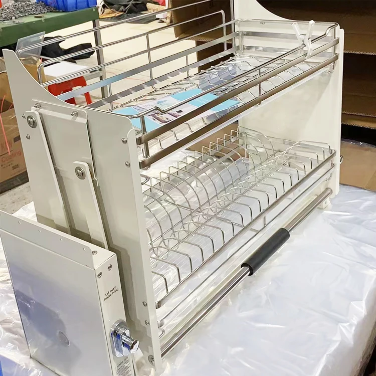 خزانة المطبخ، سلة سحب للأسفل، سلة سحب للخارج، خزانة رفع، سلة أسلاك الفولاذ المقاوم للصدأ #1